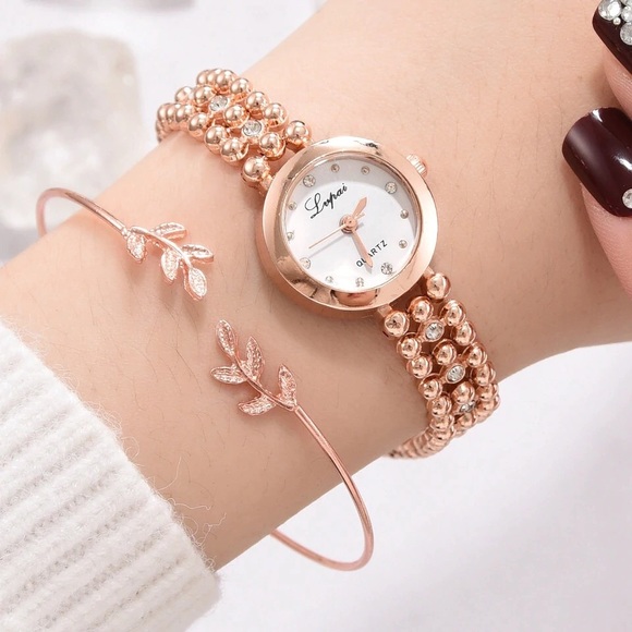 Ball chain Watch bracelet set - Picture 2 of 4